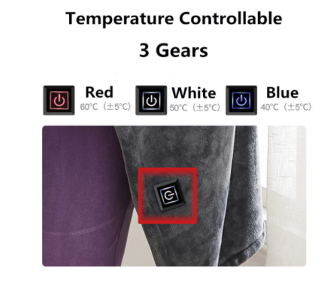 Premium Winter Flannel Heated Blanket Cold Protection Body Warmer Usb Heated Warm Shawl Electric Heated Plush Blanket - Pajamas from Empire of LaTz - Only £30! Explore at Empire of LaTz