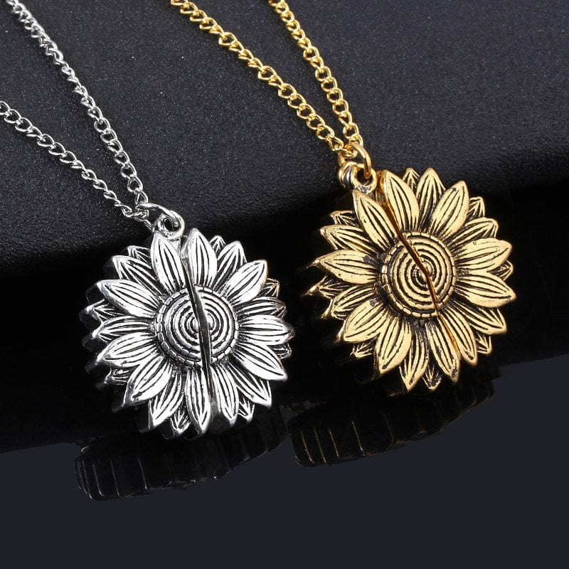 Premium You Are My Sunshine Sunflower Necklace Women Men - Ring/Necklace Set from Empire of LaTz - Only £8.47! Explore at Empire of LaTz