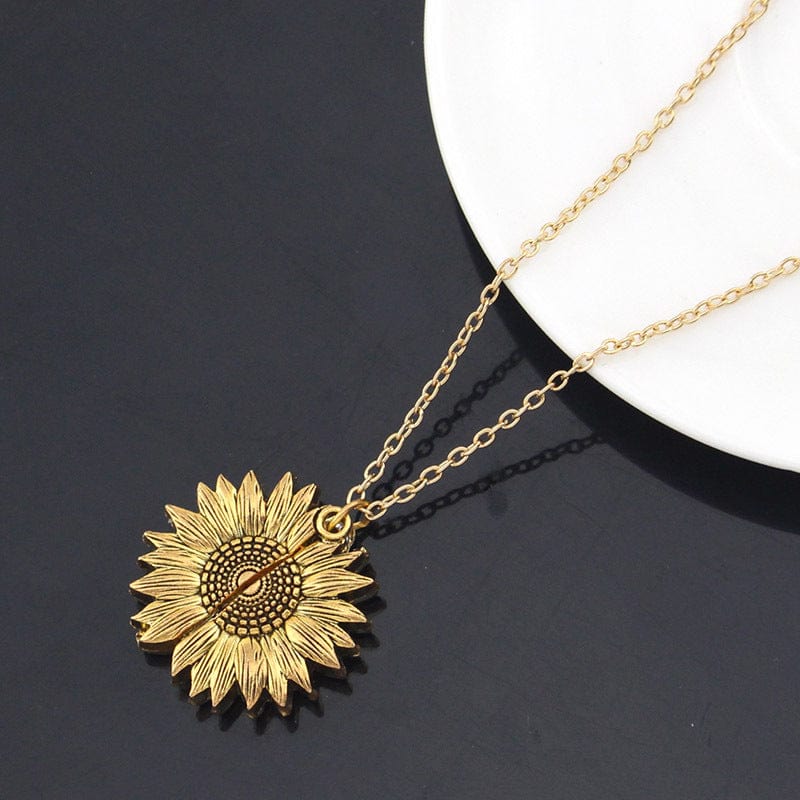 Premium You Are My Sunshine Sunflower Necklace Women Men - Ring/Necklace Set from Empire of LaTz - Only £8.47! Explore at Empire of LaTz