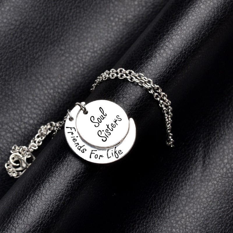 Premium Soul Sisters Friends For Life Star Moon Hollow Necklace -  from Empire of LaTz - Only £10! Explore at Empire of LaTz