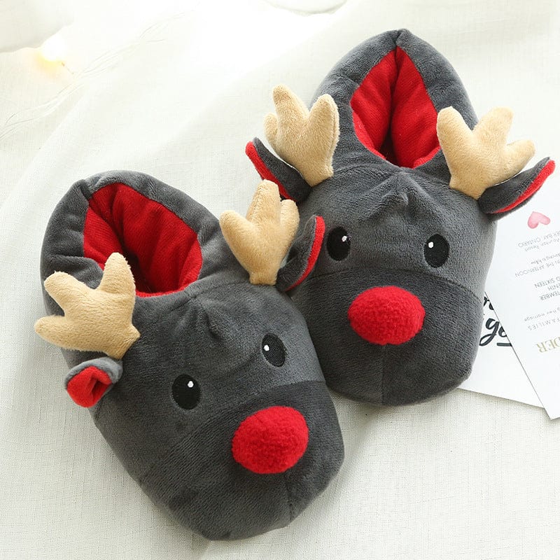 Premium Christmas Shoes Cute Elk Home Slippers - Slippers from Empire of LaTz - Only £18.15! Explore at Empire of LaTz