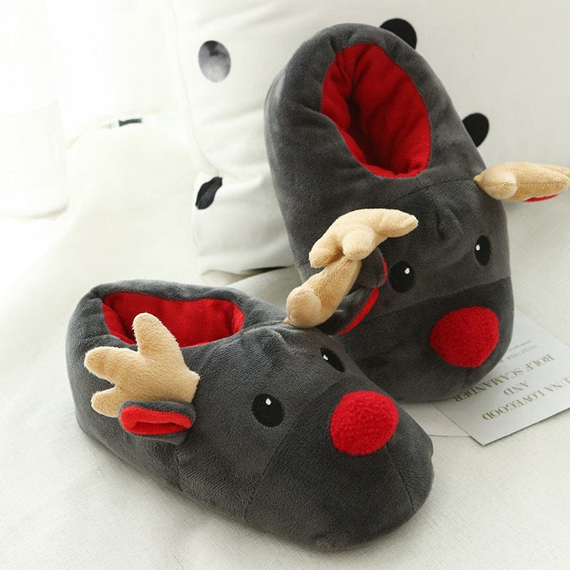 Premium Christmas Shoes Cute Elk Home Slippers - Slippers from Empire of LaTz - Only £18.15! Explore at Empire of LaTz