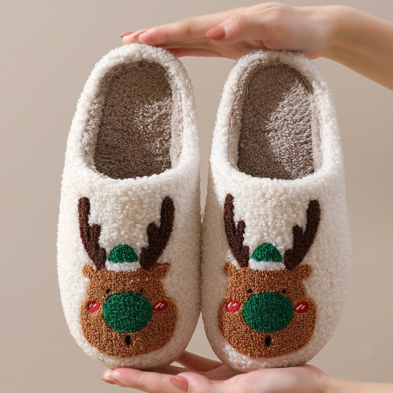 Premium Christmas Shoes Winter Home Slippers Elk Soft Cozy Bedroom Slipper Slip On House Shoes - Slippers from Empire of LaTz - Only £11.50! Explore at Empire of LaTz