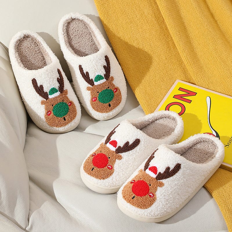 Premium Christmas Shoes Winter Home Slippers Elk Soft Cozy Bedroom Slipper Slip On House Shoes - Slippers from Empire of LaTz - Only £11.50! Explore at Empire of LaTz