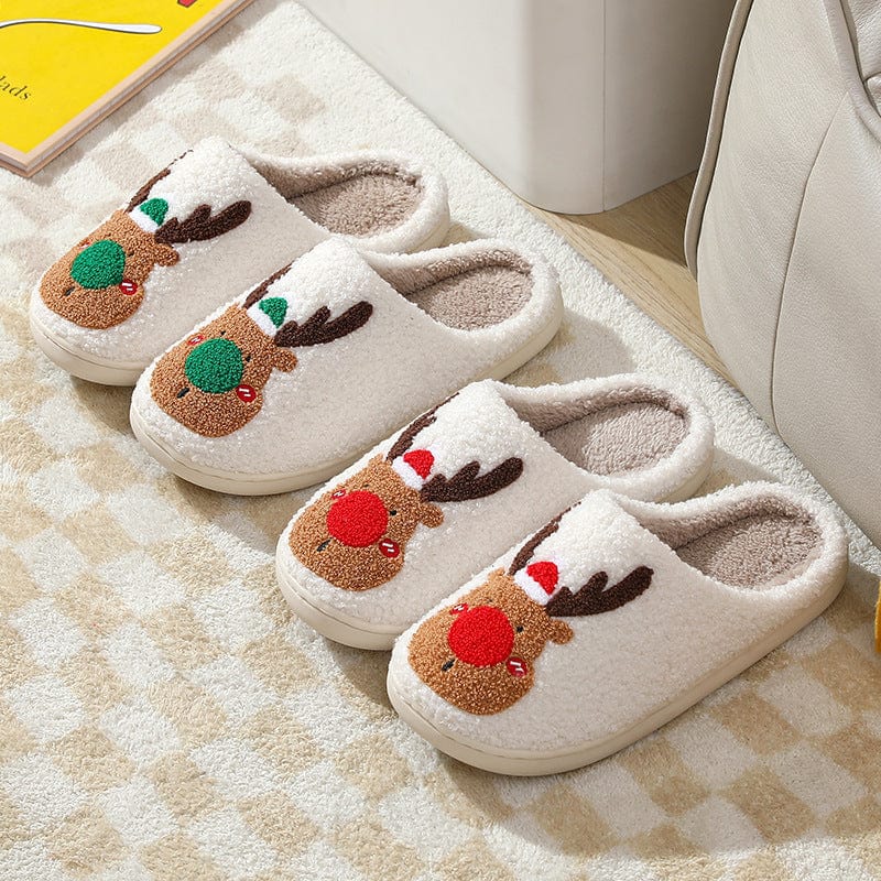 Premium Christmas Shoes Winter Home Slippers Elk Soft Cozy Bedroom Slipper Slip On House Shoes - Slippers from Empire of LaTz - Only £11.50! Explore at Empire of LaTz