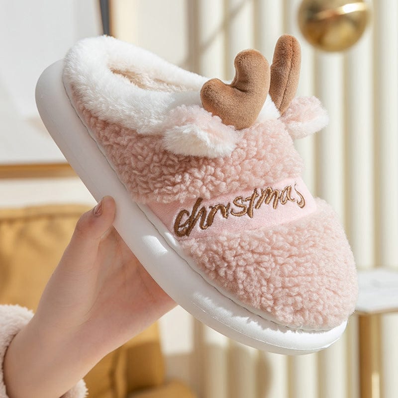 Premium Christmas Shoes Winter Home Slippers Elk Soft Cozy Bedroom Slipper Slip On House Shoes - Slippers from Empire of LaTz - Only £17.50! Explore at Empire of LaTz