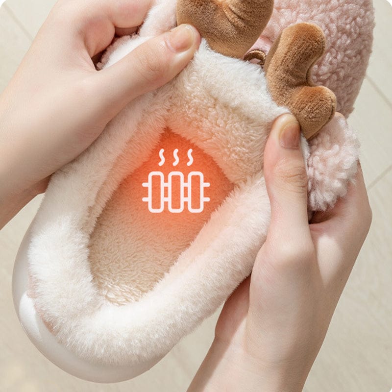 Premium Christmas Shoes Winter Home Slippers Elk Soft Cozy Bedroom Slipper Slip On House Shoes - Slippers from Empire of LaTz - Only £17.50! Explore at Empire of LaTz