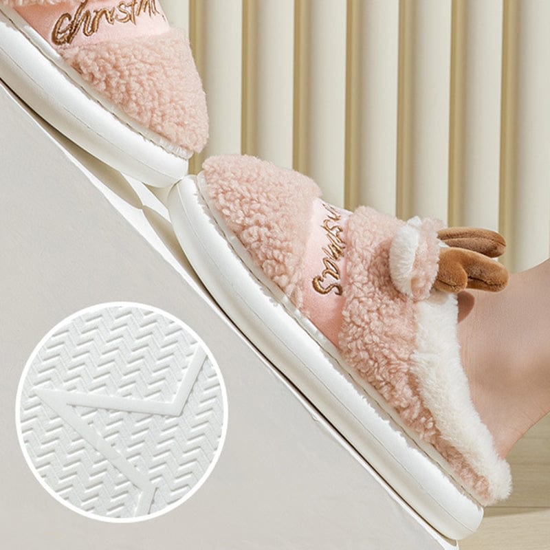 Premium Christmas Shoes Winter Home Slippers Elk Soft Cozy Bedroom Slipper Slip On House Shoes - Slippers from Empire of LaTz - Only £17.50! Explore at Empire of LaTz