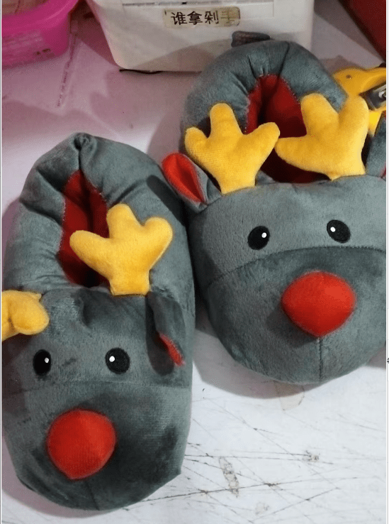 Premium Christmas Shoes Cute Elk Home Slippers - Slippers from Empire of LaTz - Only £18.15! Explore at Empire of LaTz