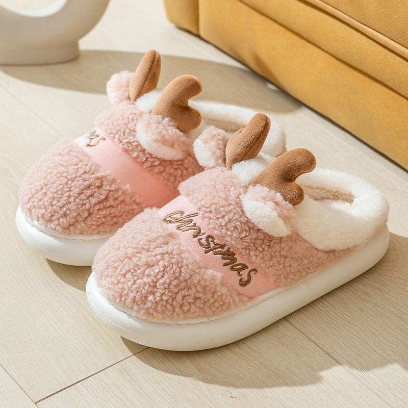 Premium Christmas Shoes Winter Home Slippers Elk Soft Cozy Bedroom Slipper Slip On House Shoes - Slippers from Empire of LaTz - Only £17.50! Explore at Empire of LaTz