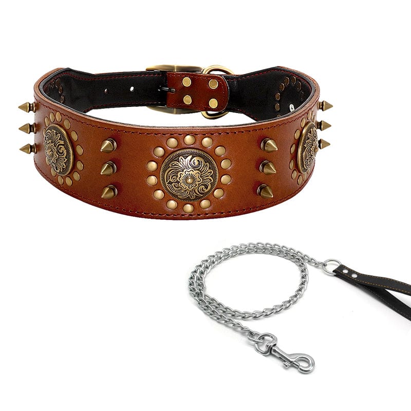 Premium Studded Dog Collar Large Dog Anti-Bite Stud Dog Collar -  from Empire of LaTz - Only £25! Explore at Empire of LaTz