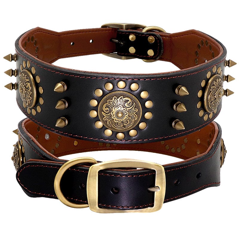 Premium Studded Dog Collar Large Dog Anti-Bite Stud Dog Collar -  from Empire of LaTz - Only £25! Explore at Empire of LaTz