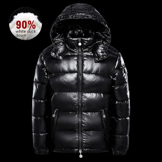 Premium Down Jacket Black Glossy Couples Coat - Winter Coat from Empire of LaTz - Only £40! Explore at Empire of LaTz