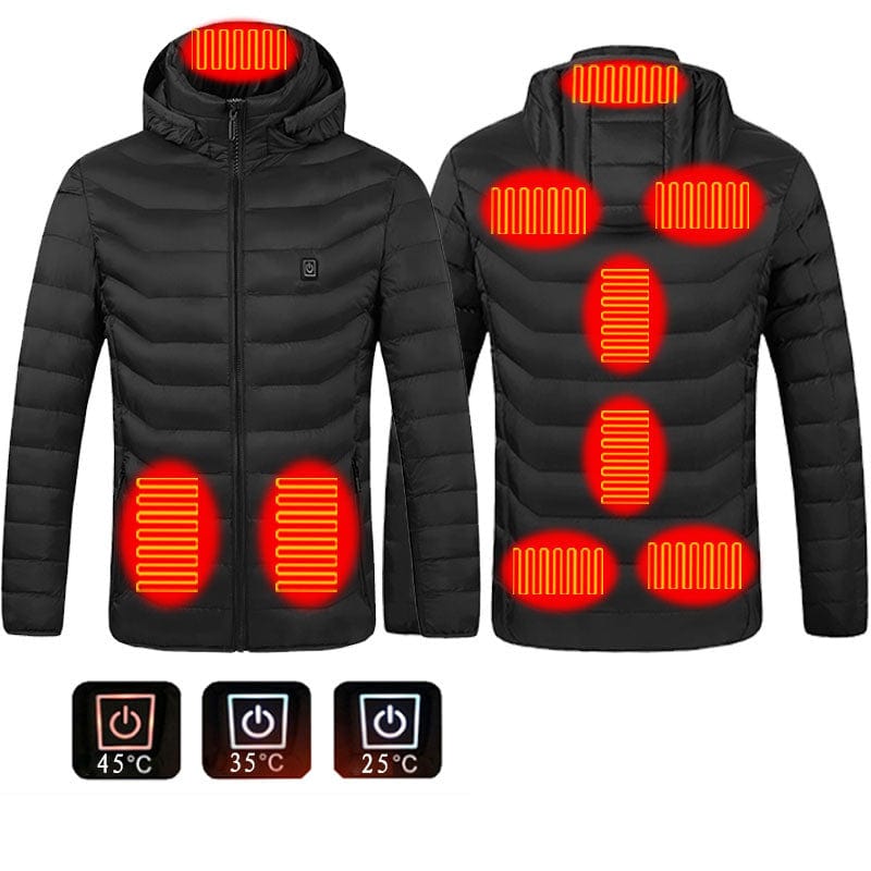 Premium New Heated Jacket Coat USB Electric Jacket Cotton Coat Heater Thermal Clothing Heating Vest Men's Clothes Winter - Winter Coat from Empire of LaTz - Only £45! Explore at Empire of LaTz