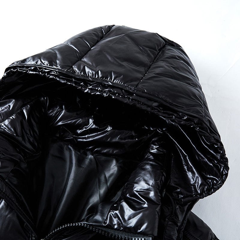 Premium Down Jacket Black Glossy Couples Coat - Winter Coat from Empire of LaTz - Only £40! Explore at Empire of LaTz