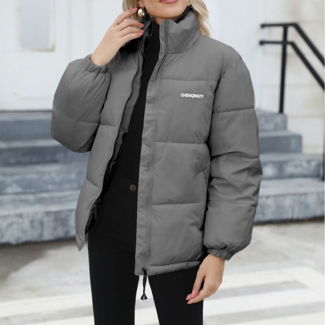 Premium Winter Coat Women Casual Windproof Down Cotton Coat Warm Thickened Jacket Solid Outwear All-match Loose Tops Clothing - Winter Coat from Empire of LaTz - Only £42! Explore at Empire of LaTz