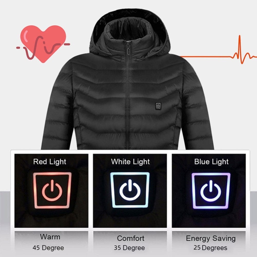 Premium New Heated Jacket Coat USB Electric Jacket Cotton Coat Heater Thermal Clothing Heating Vest Men's Clothes Winter - Winter Coat from Empire of LaTz - Only £45! Explore at Empire of LaTz