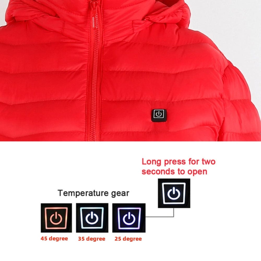 Premium New Heated Jacket Coat USB Electric Jacket Cotton Coat Heater Thermal Clothing Heating Vest Men's Clothes Winter - Winter Coat from Empire of LaTz - Only £45! Explore at Empire of LaTz