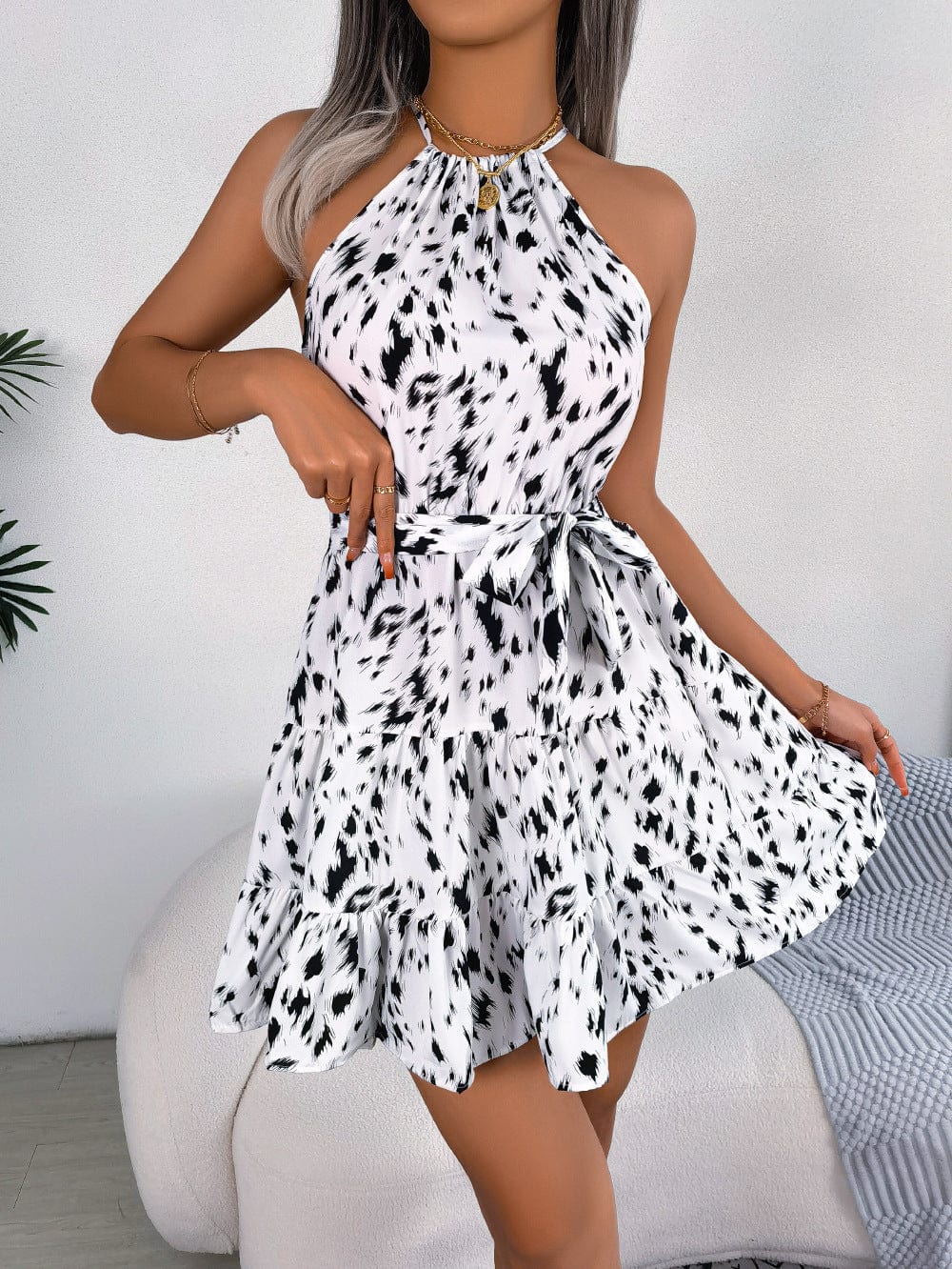 Premium Casual Leopard Print Ruffled Swing Dress Summer Fashion Beach Dresses Women - Womens Clothing from Empire of LaTz - Only £20! Explore at Empire of LaTz